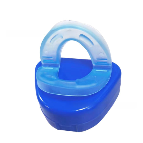 Anti-Snoring Mouthpiece Blue Dual-Layer Dental Device